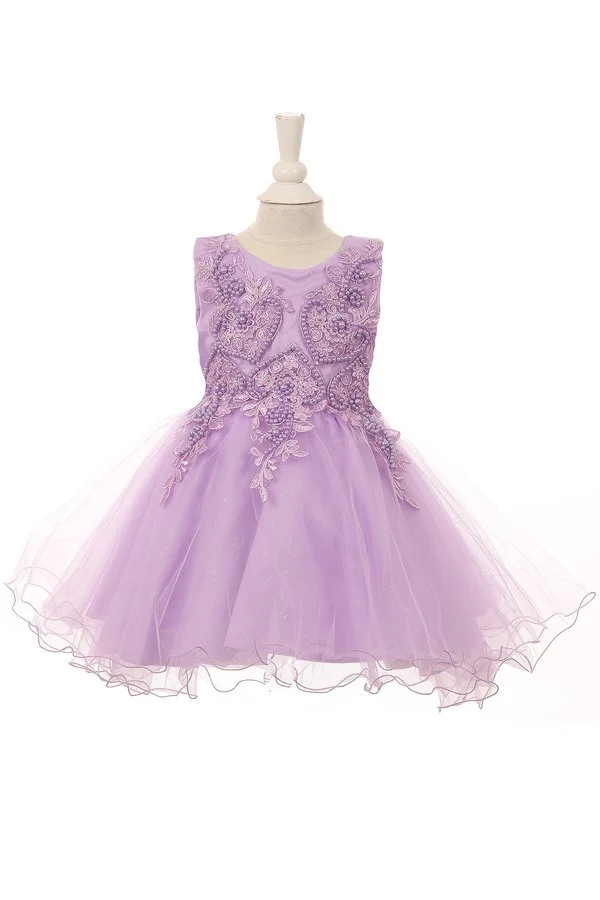Spetsklänning i mjuk tyll från Cinderella Couture USA AS9089B