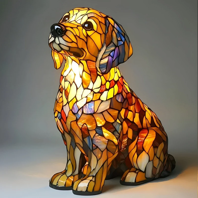 Glow-lampa Golden Retriever