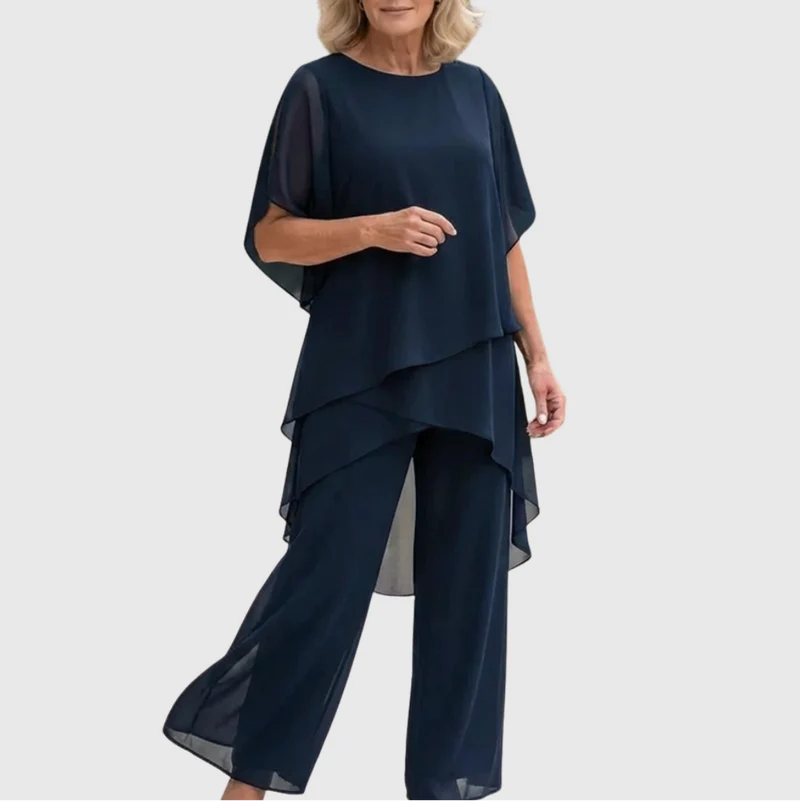 Astrid | Draperat set med palazzobyxor