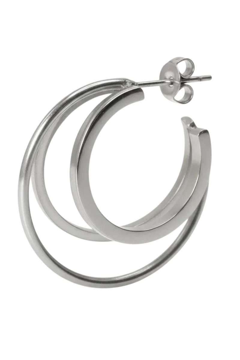 Jane Koenig - Triple Olympia Hoop TOH-SS26-SS-GEFT - Silver