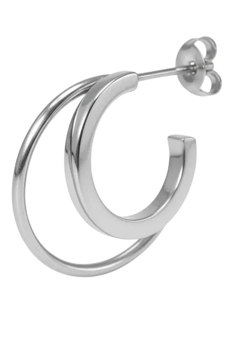 Jane Kønig - Double Olympia Hoop - Silver