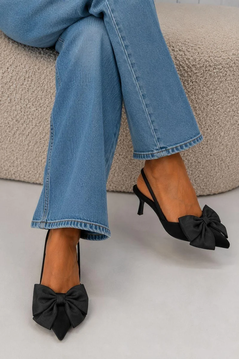 Bloom - Borage Stiletto - Black