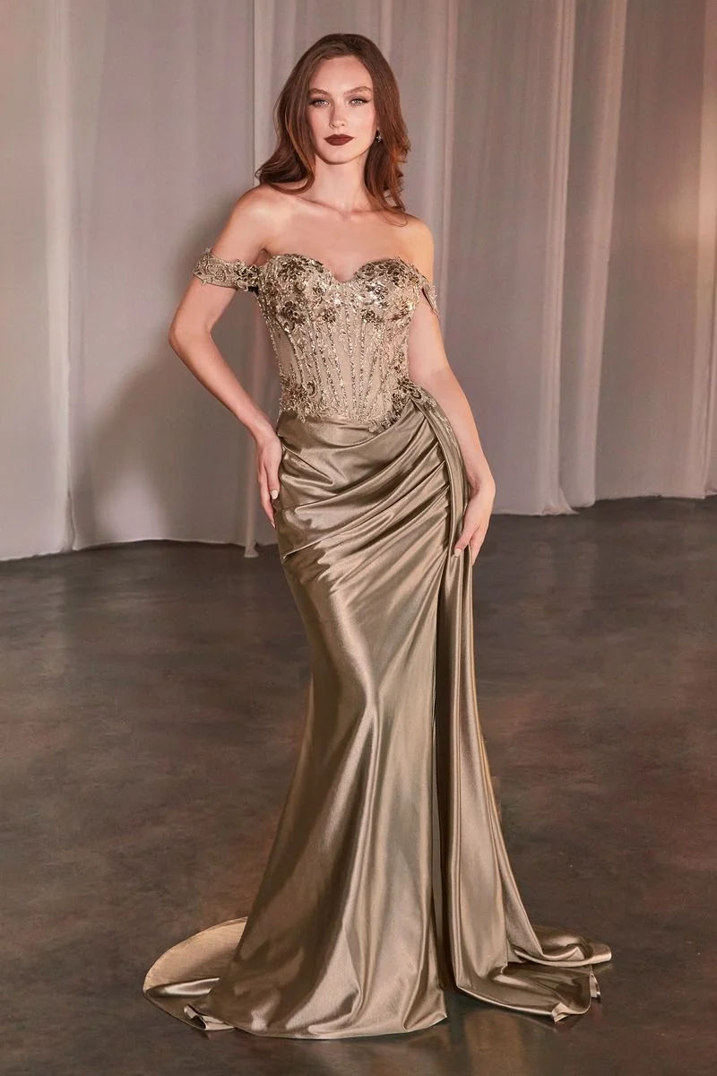 Off The Shoulder Sweetheart Neckline Klänning från Cinderella Divine CD803 - Speciellt tillfälle/kurvor