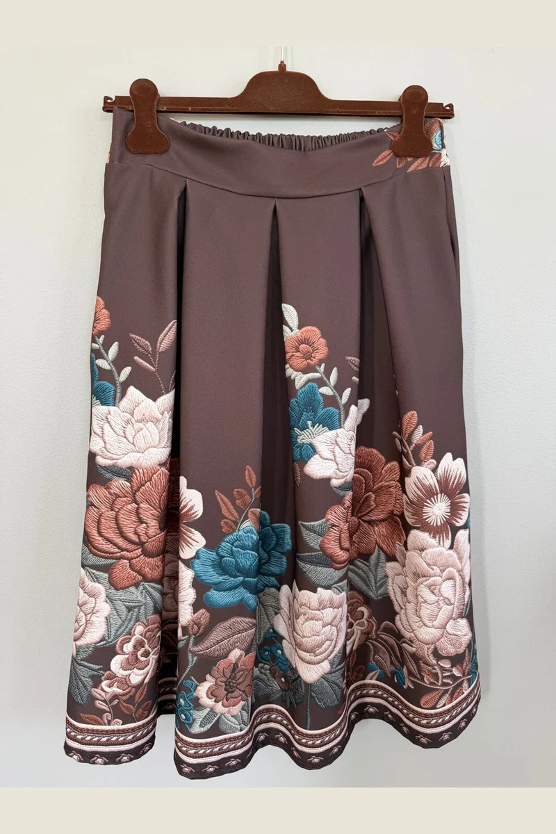 Marta Du Chateau - Mdctarella Skirt 4911a - Moro Flower