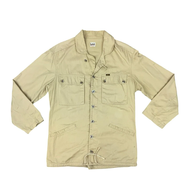 VTG LEE HEAVY COTTON CHORE JACKET SAFARI STYLE AMERICANA WORKWEAR HUNTING M 40