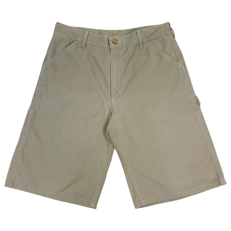 Vintage 90s 00s Beige Carhartt Cargo Shorts M
