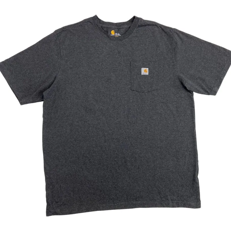 Vintage 90s 00s Grey Carhartt Pocket T-shirt XXL