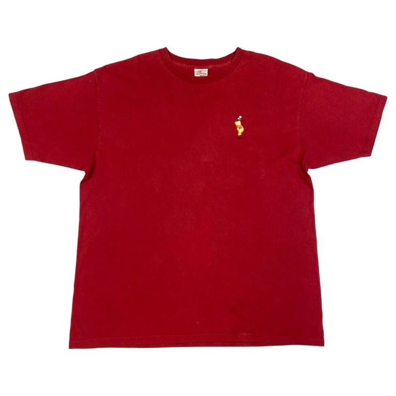 Vintage 90s 00s Red Winnie The Pooh Graphic T-shirt XL