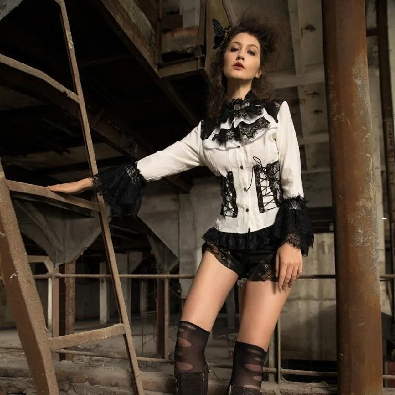 Damtopp med mycket detaljerad Steampunk