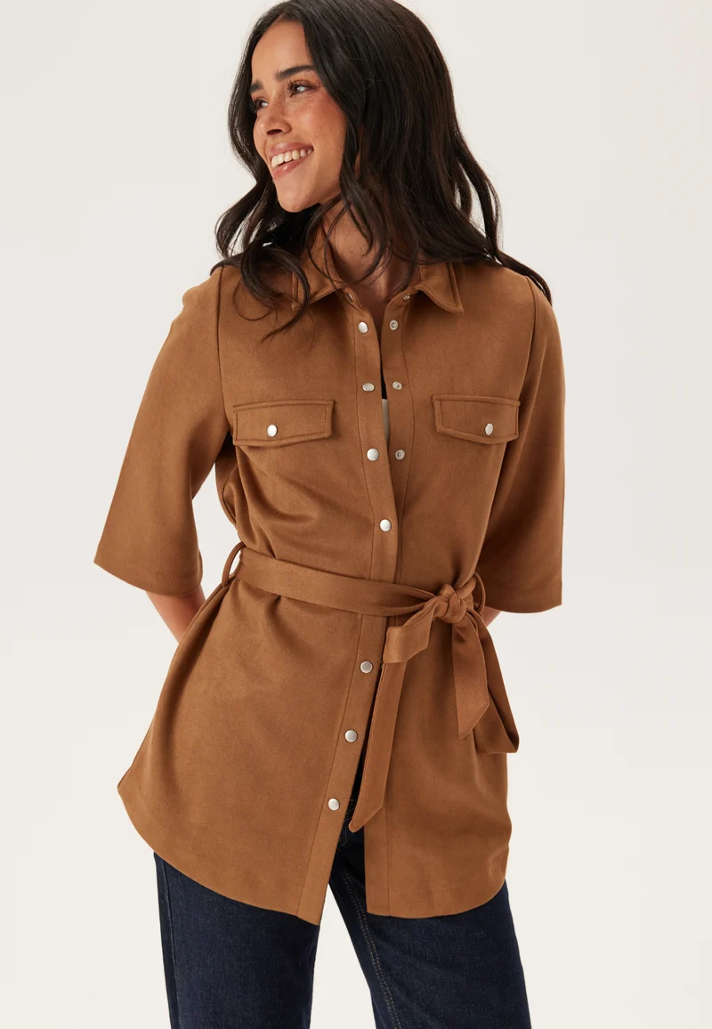 Faux Suede Shirt