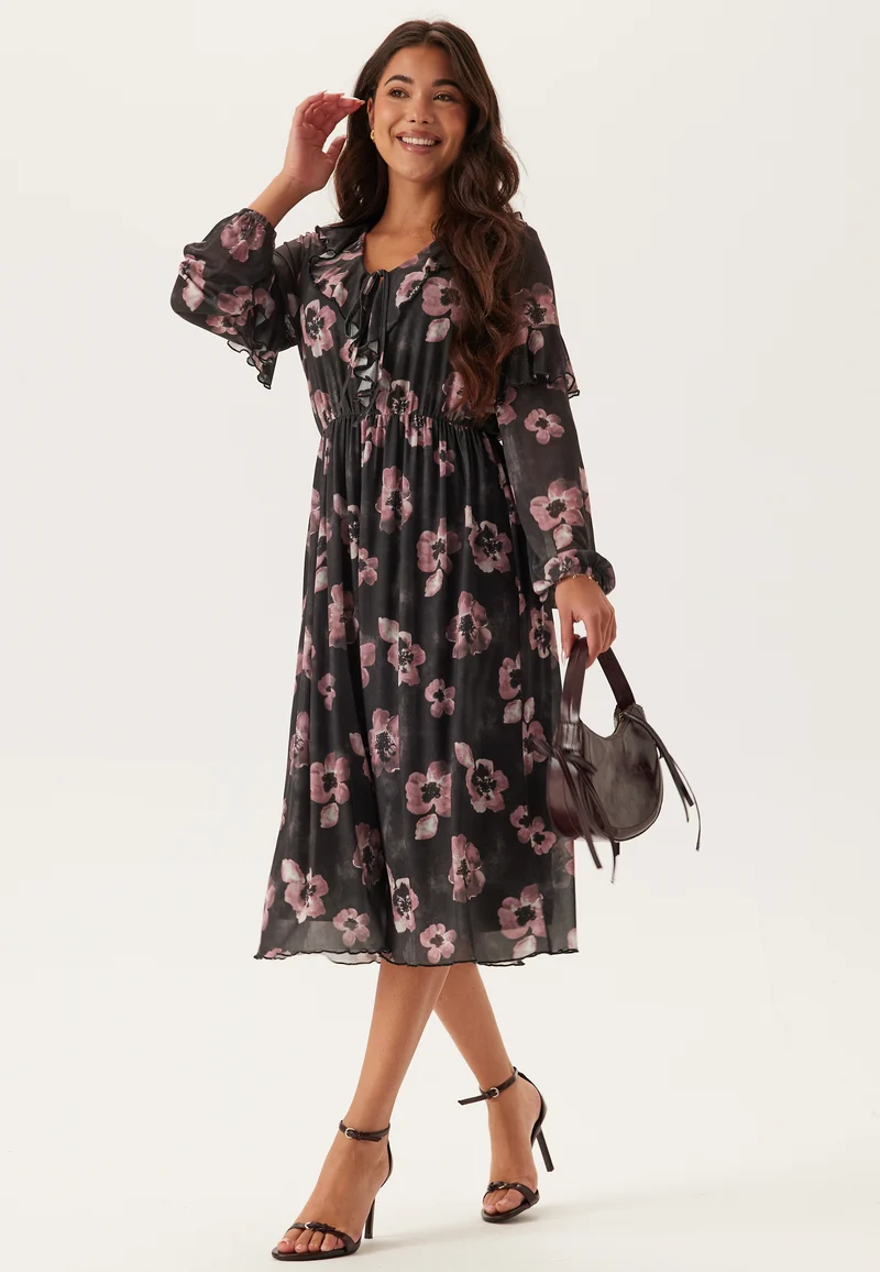 Mesh Frill Dress