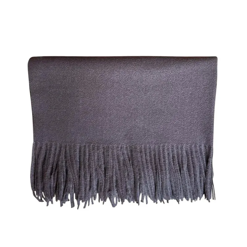 Ull/Cashmere Skjerf m.frynser