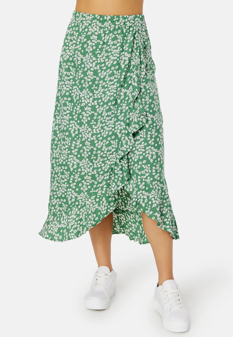 Front Wrap Viscose Skirt