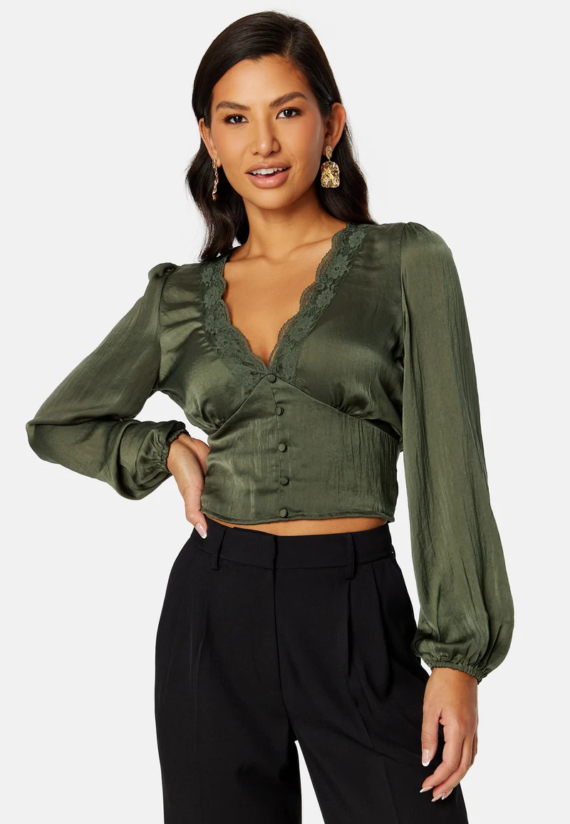 Lucinda satin blouse