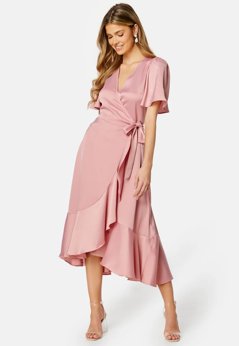 Thea 2/4 Midi Wrap Dress