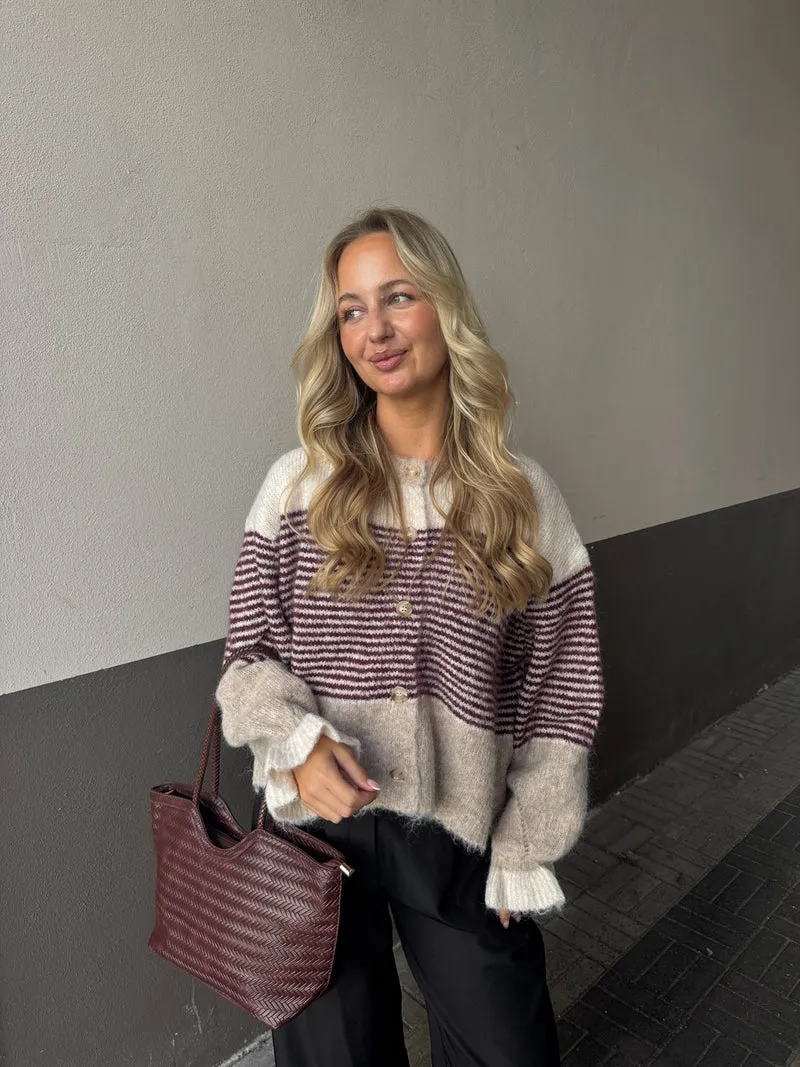 Marie cardigan lysebrun