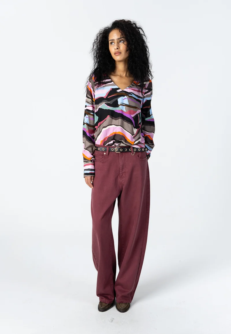 Lyocell jeans - Petra passform - Warm blush