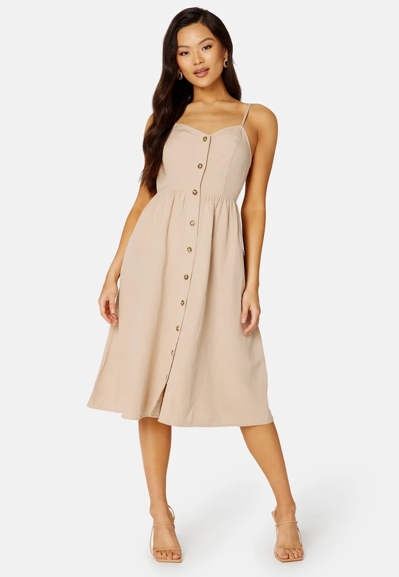 Prisilla S/L Strap Knee Dress