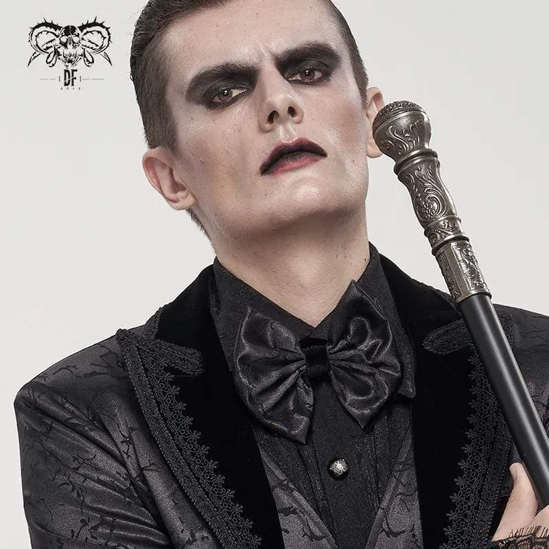 Gothic bowknot slips för män Svart