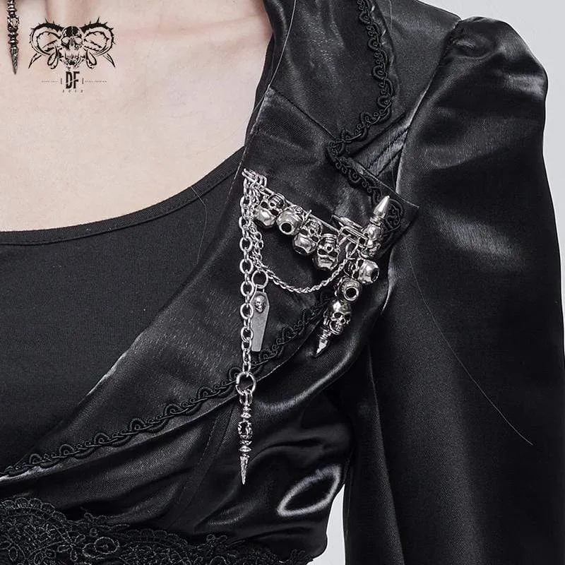 Gothic Skulls Kedjebrosch för kvinnor