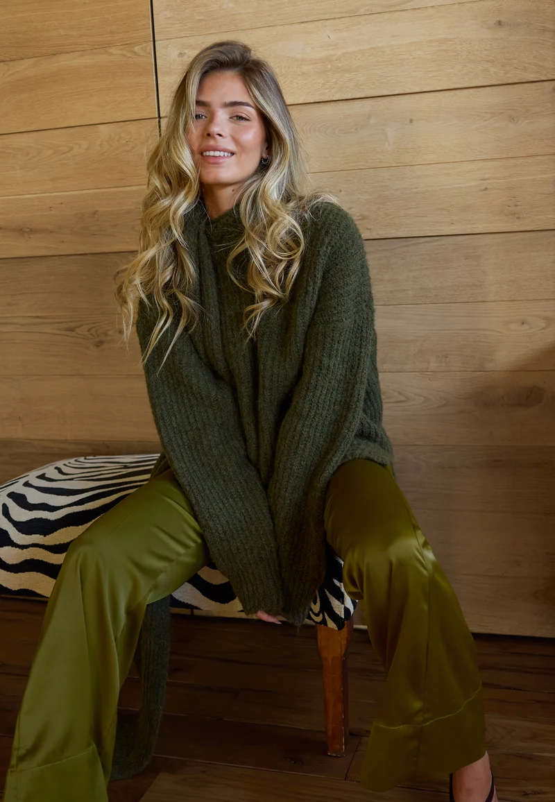 Knitted Scarf Sweater