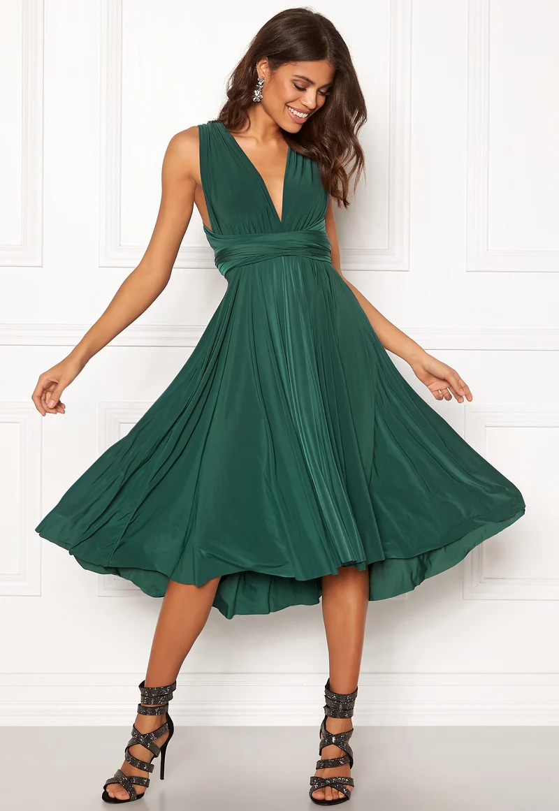Multi Tie Midi Dress