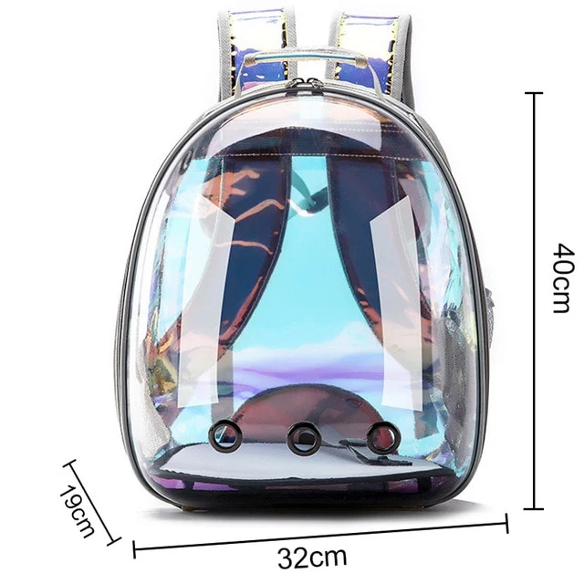 Cat bag Breathable Portable Pet Carrier Bag Outdoor Travel backpack for cat and dog Transparent Space pet Backpack