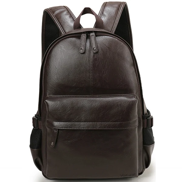 Brand Men Backpack Leather School Backpack Bag Fashion Waterproof Travel Bag Casual Leather Book bag Male