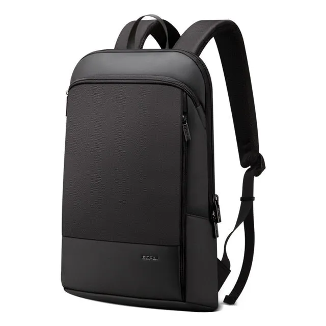 BOPAI Slim Laptop Backpack Men 15.6 Inch Office Work Women Backpacking Business Bag Unisex Black Thin Ultralight Bag Pack