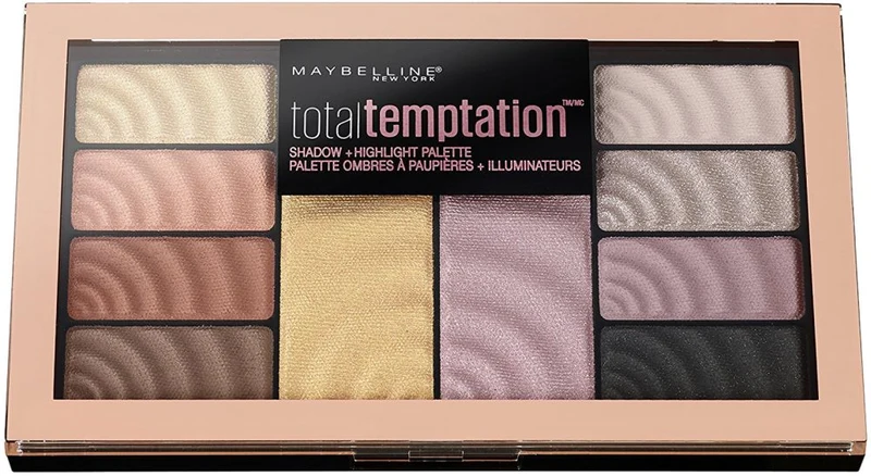 Maybelline New York Total Temptation Eye Shadow Palette, 12 gm