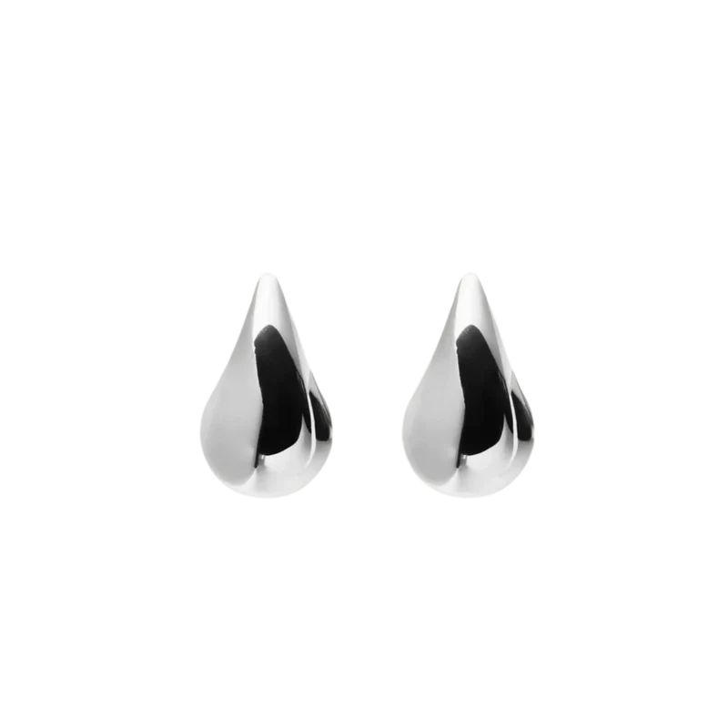 Plain Daring Small Silver Dupe Earring - Silver
