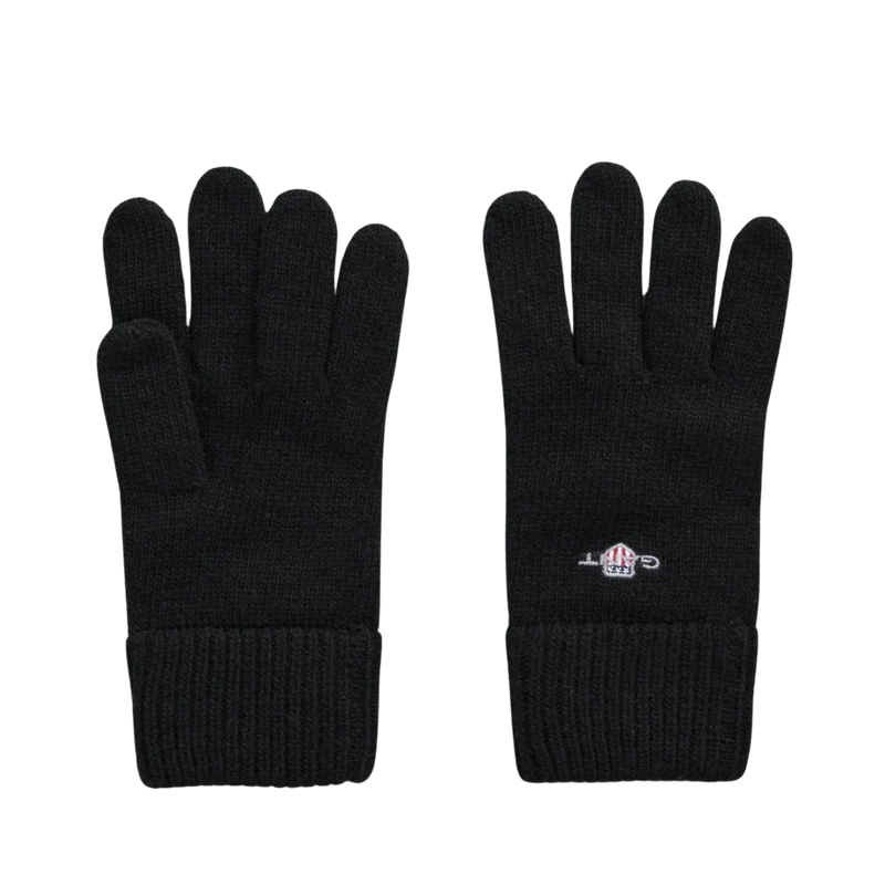SHIELD WOOL GLOVES - Black