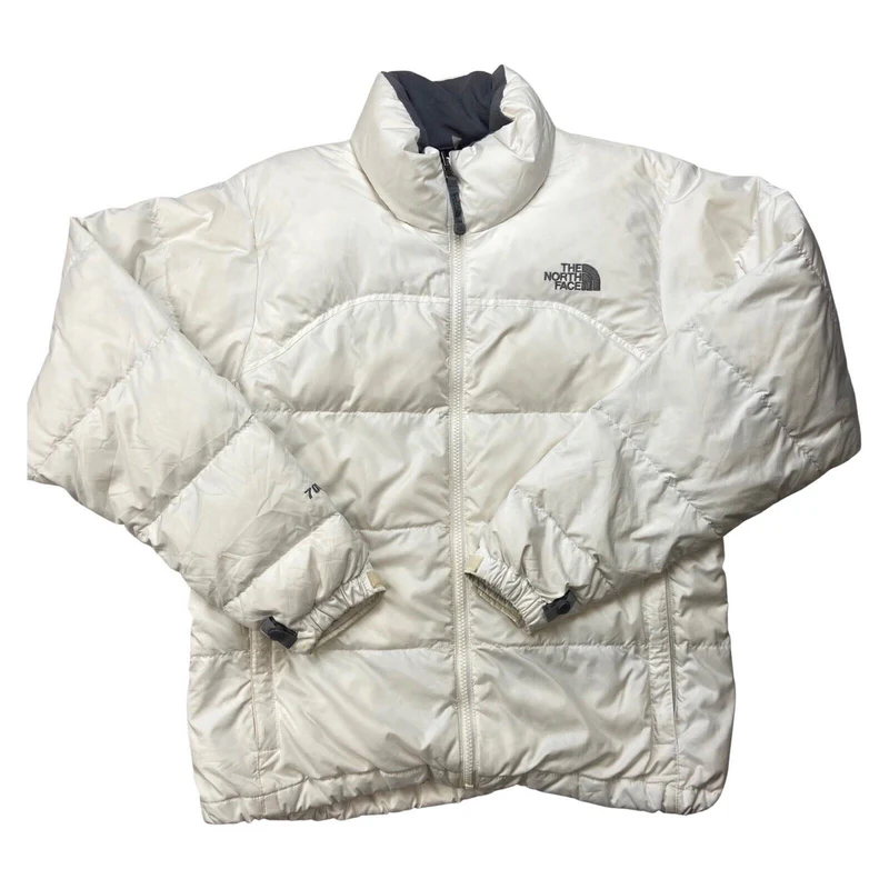 Vintage 2000s White North Face 700 Womens Puffer Outdoor Jacket Medium
