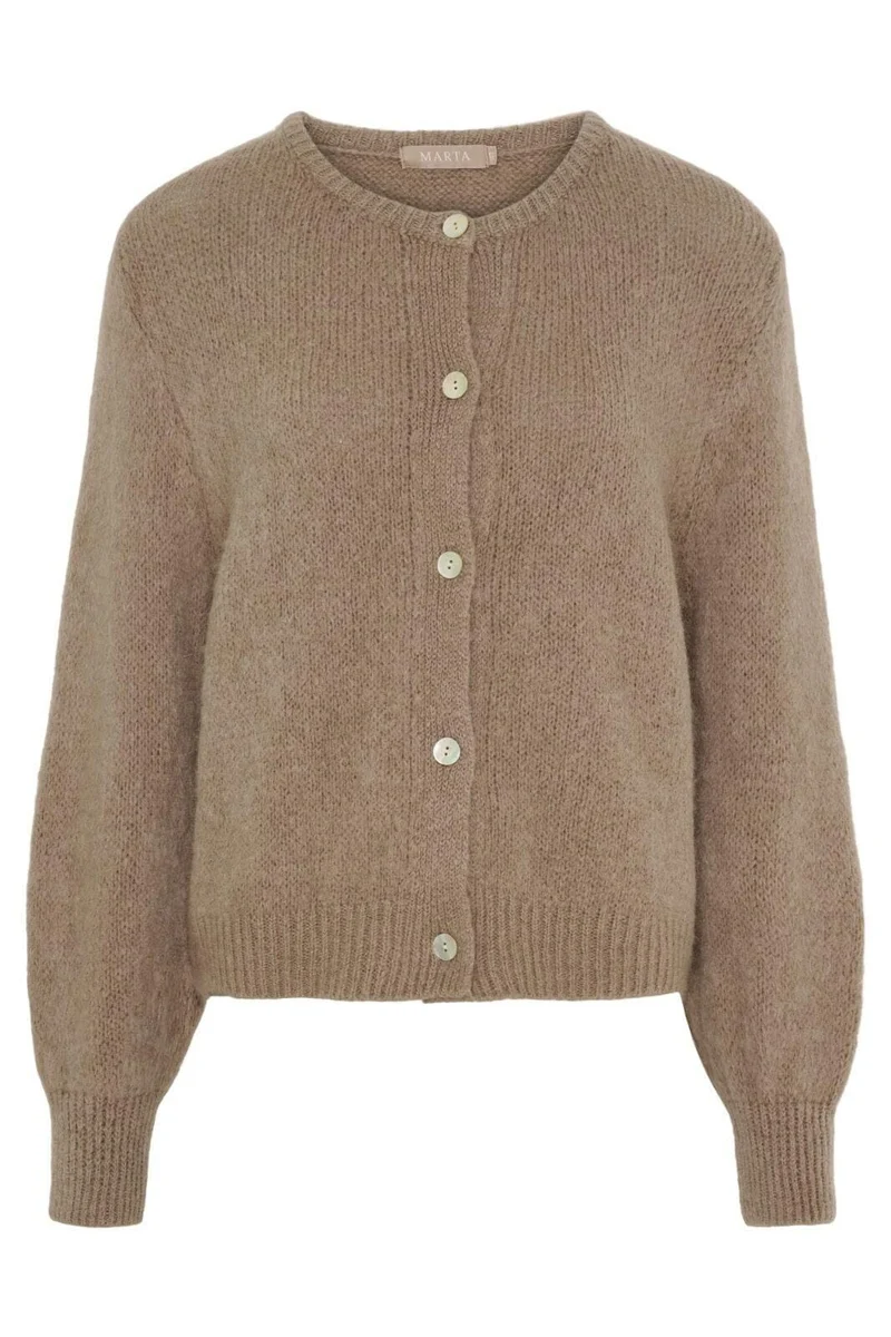 Marta Du Chateau - Mdccosima Knit Cardigan 5223 - Tortora27654
