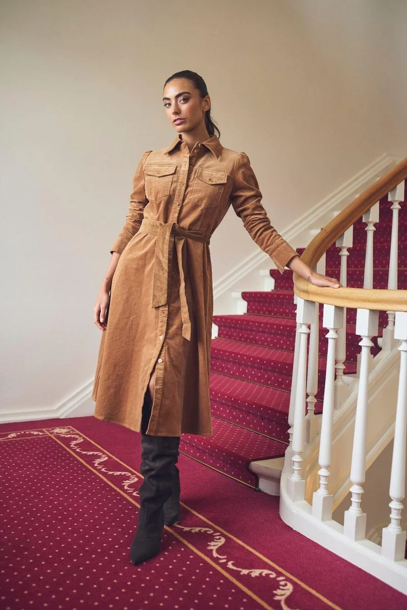 Gossia - Fiago Dress G3107 - Caramel Brown