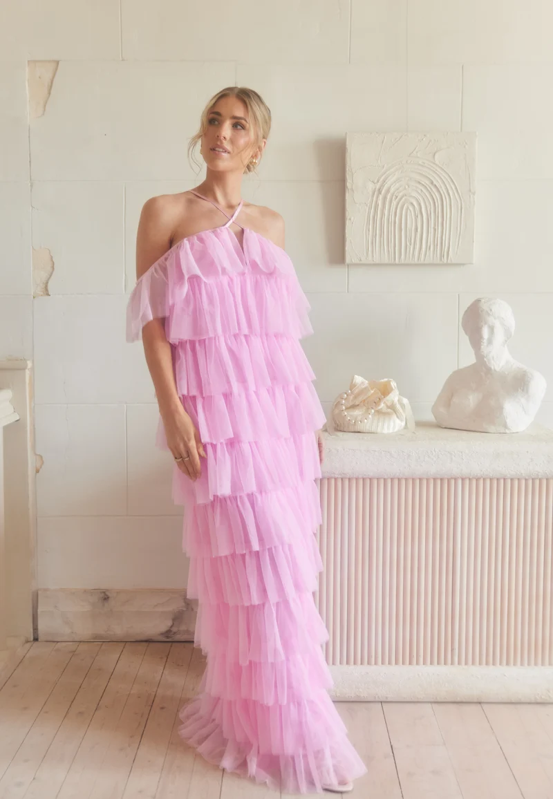 Andrea Tulle Maxi Dress