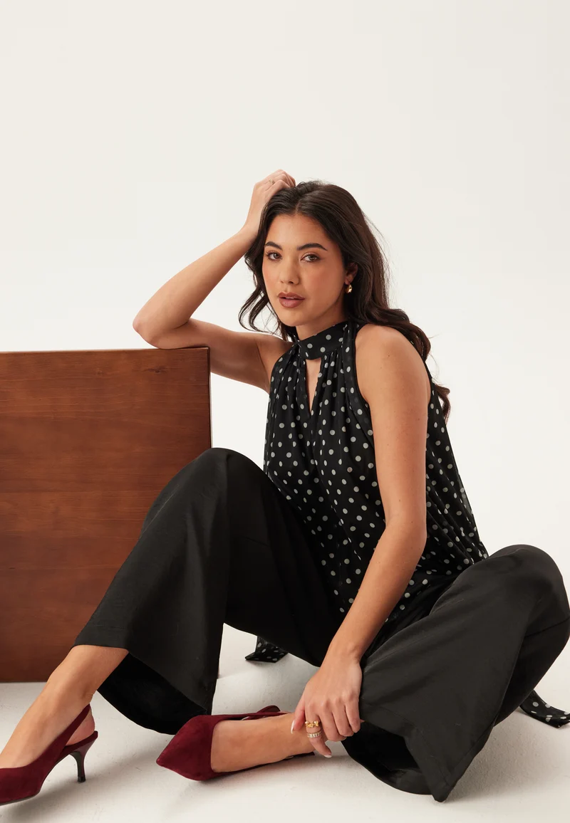 Mesh Tie Top