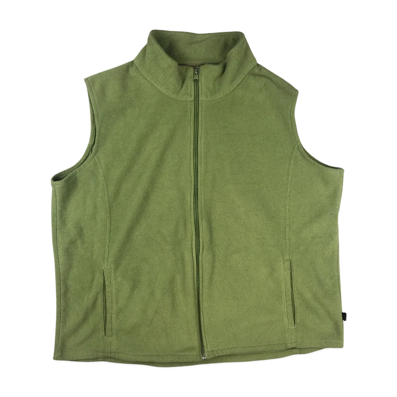 Vintage Woolrich Ladies Green Fleece Gilet 18