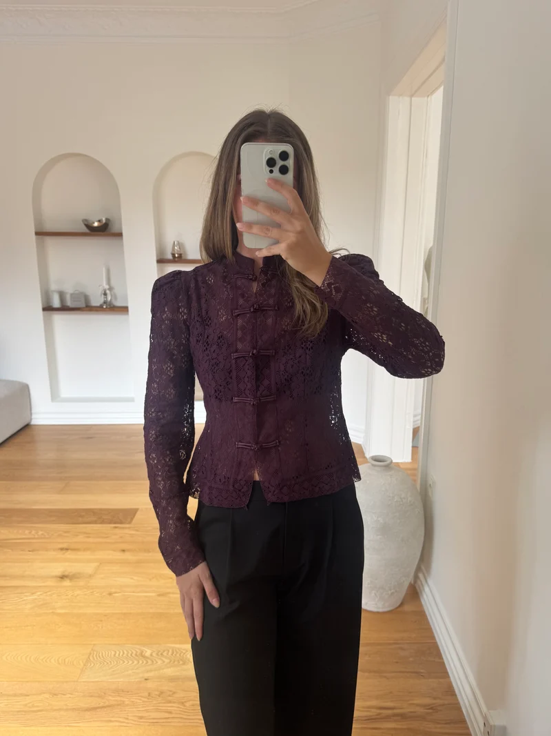 Malene bluse lilla