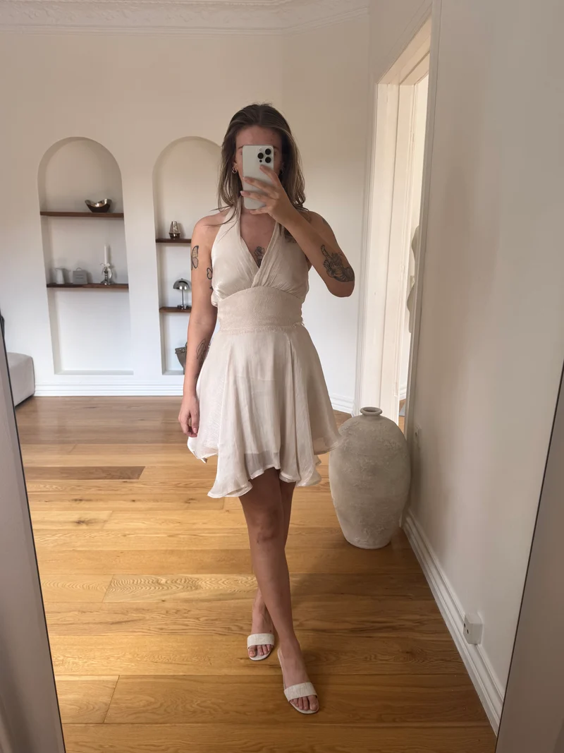 Carla kjole creme