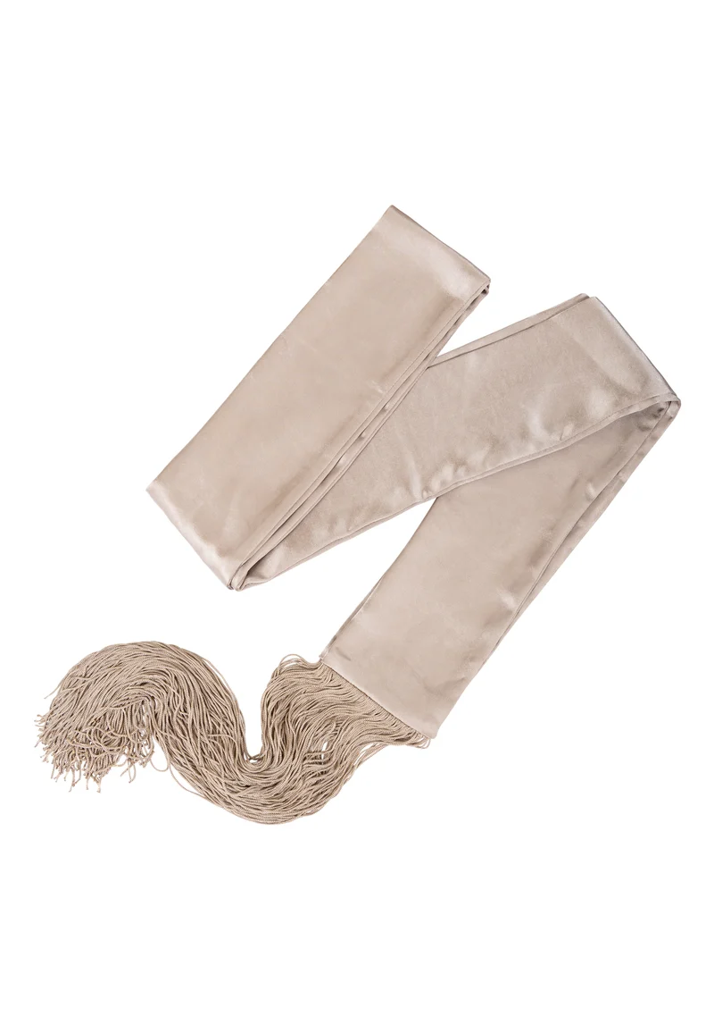 Skyler fringe scarf - Champange