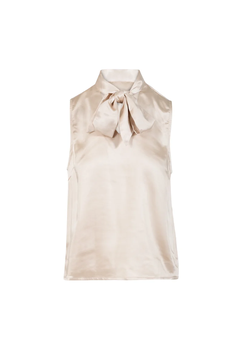 Skyler satin top - Creme