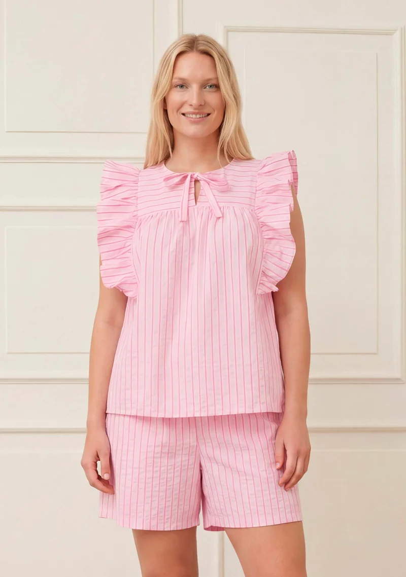 Mila Top - Pinky Stripe