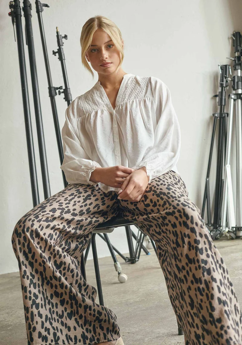 Ane Smock Pant - Black Drops