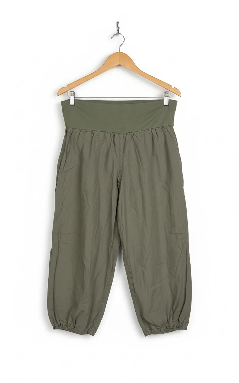 KappAhl olivgröna culottes