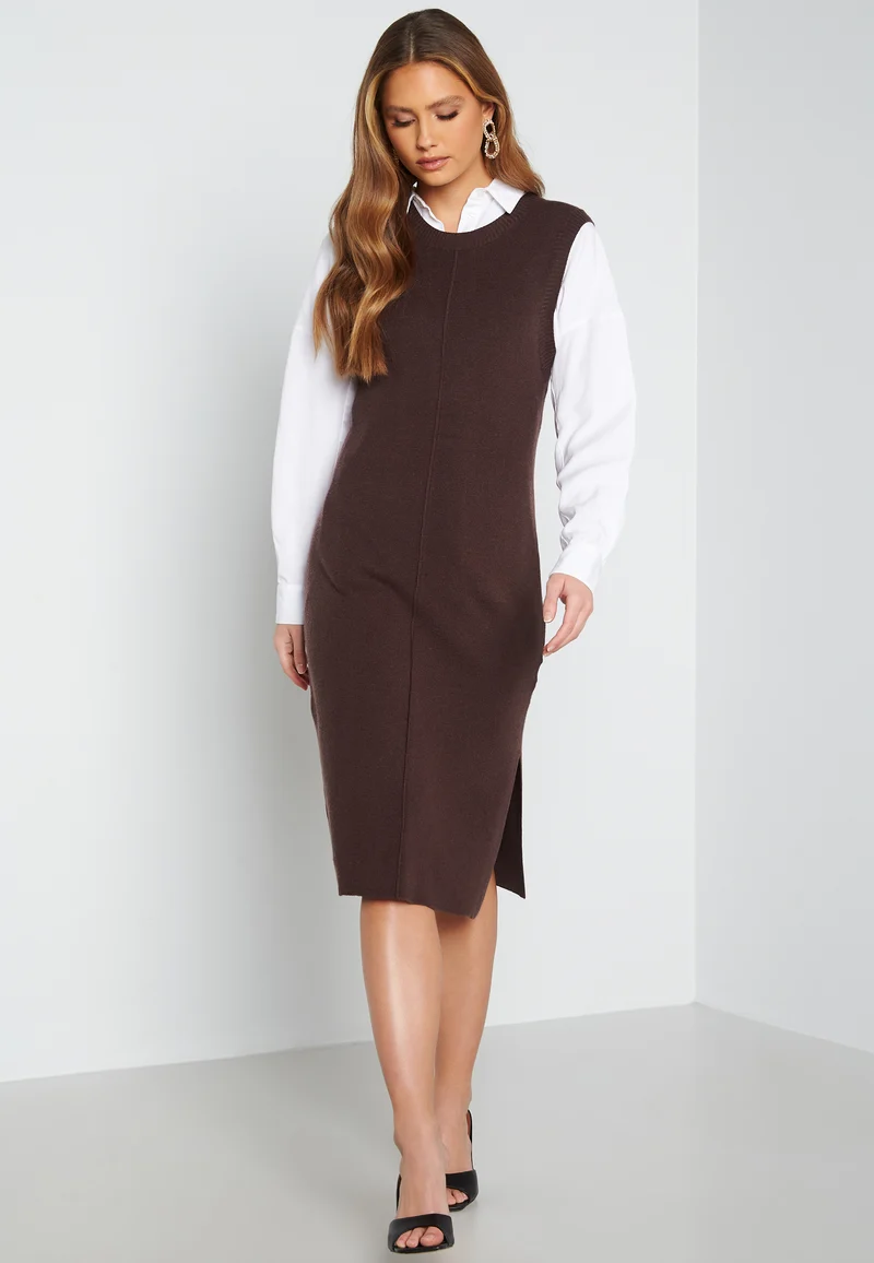 Jolene fine knitted vest dress