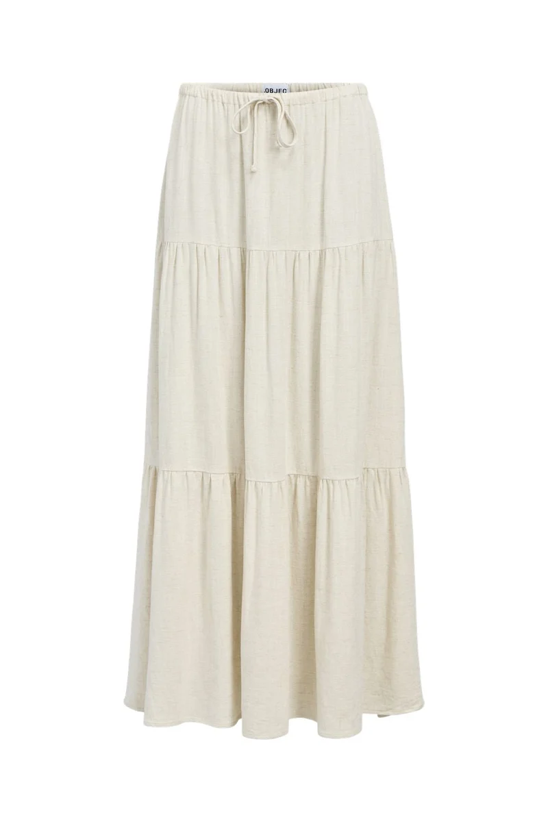 Object - Objsanne Long Layer Skirt - 4911796 Sandshell