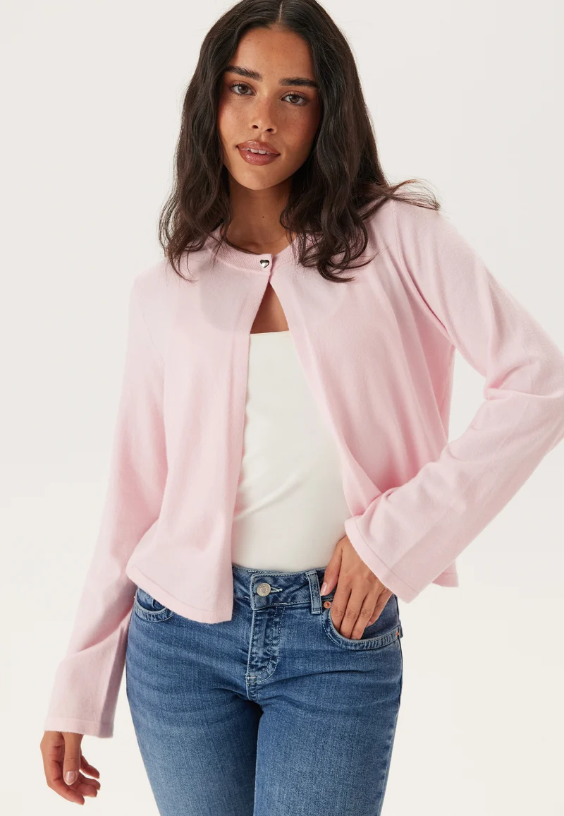 Pcorina Ls O-neck Knit Cardigan