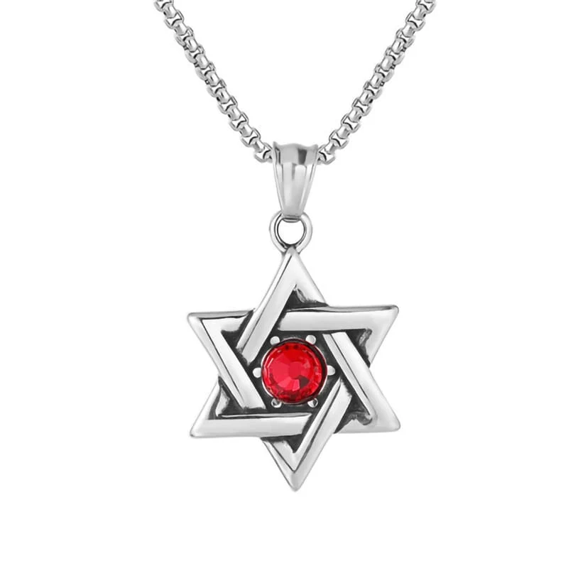 Unisex gotiskt hexagramhängehalsband