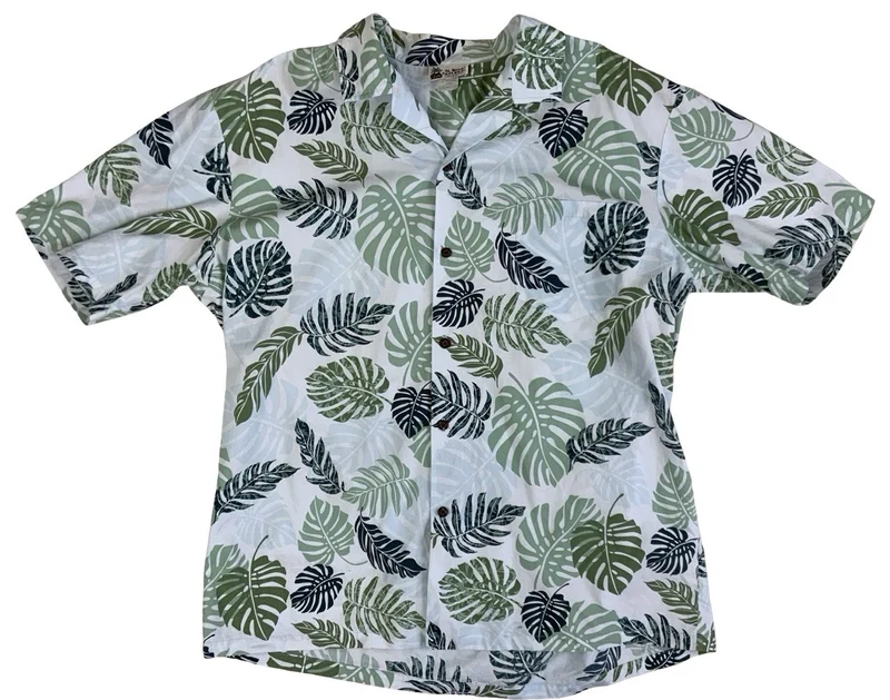 VTG ALOHA REPUBLIC MADE IN HAWAII HAWAIIAN SHIRT TIKI ROCKABILLY SURF XL 46”